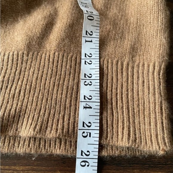 Aritzia Wilfred Luxe Cashmere Cyprie mock neck Sweater in rich chestnut large - Picture 14 of 14